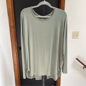 Aerie Light Green Long Sleeve Top